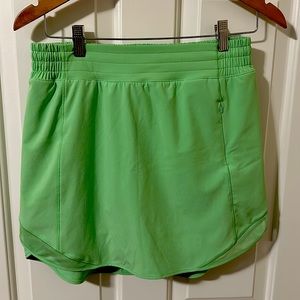 Lululemon Hotty Hot High-Rise Skirt Long, Scream Green Light, Size 8